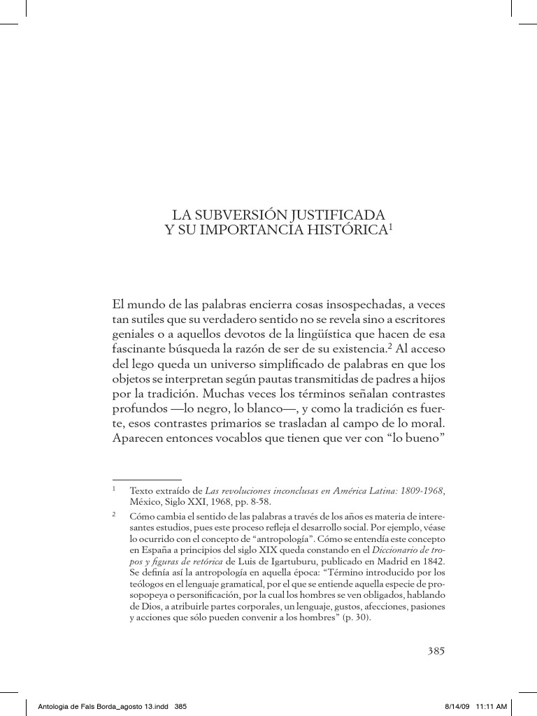Subversión: Significado y Contexto Histórico | PDF | Sociología | Moralidad