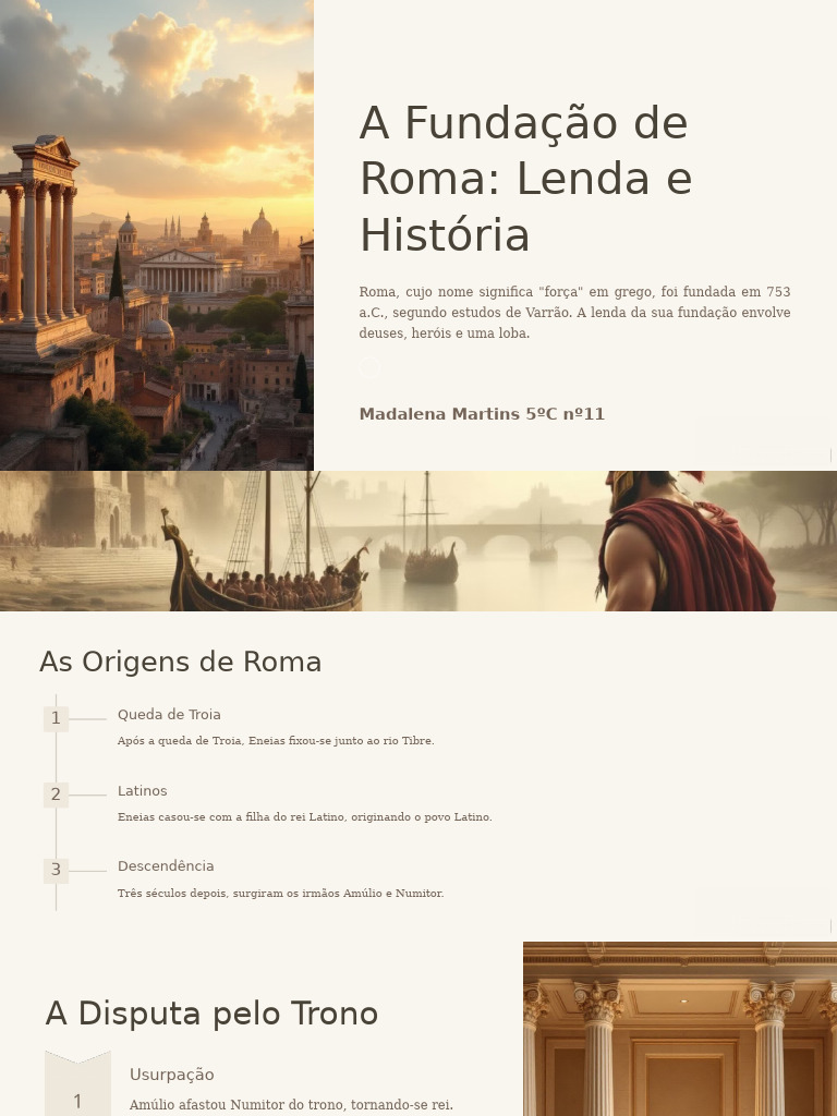 A Fundacao de Roma Lenda e Historia | PDF