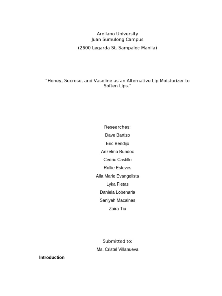 Defense-paper-final | PDF | Fructose | Sugar