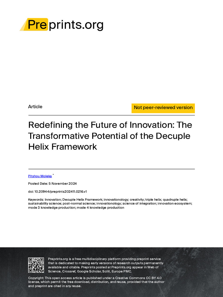 Redefining The Future of Innovation: TheTransformative Potential of The ...