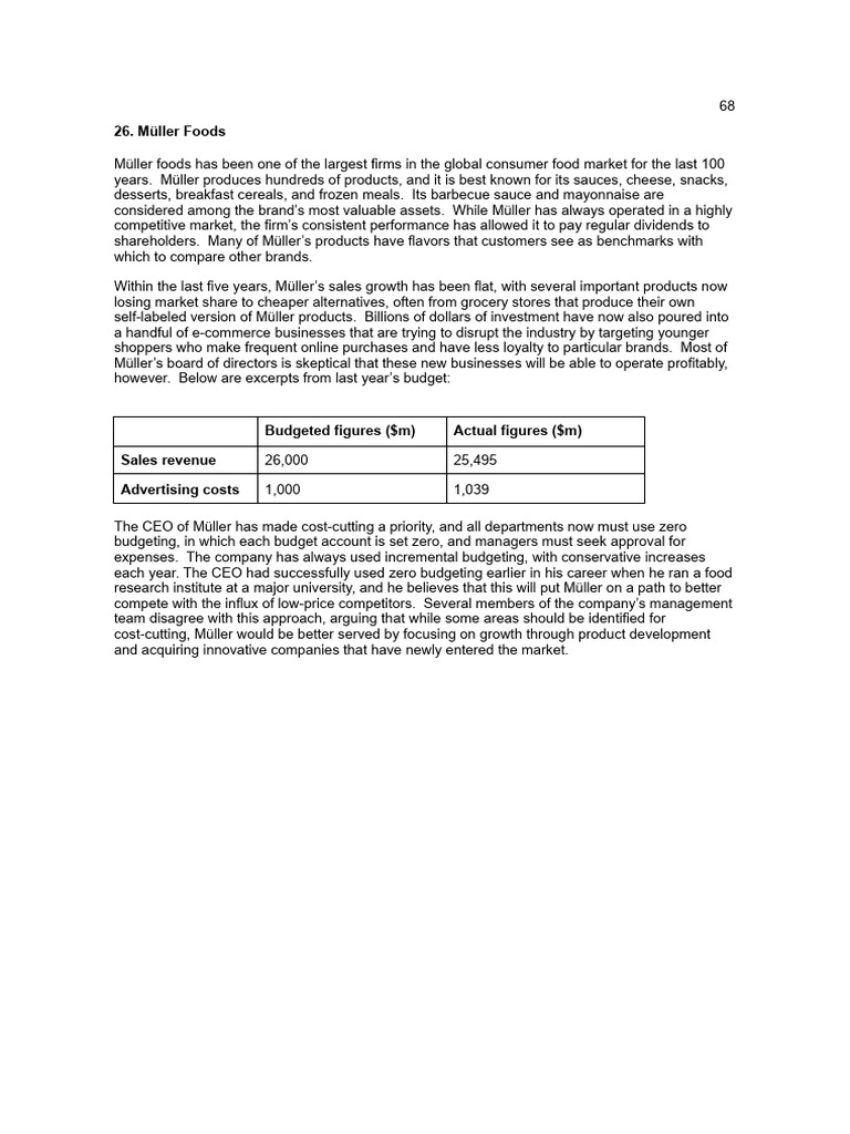 Budget Revision Pdf Brand Profit Economics