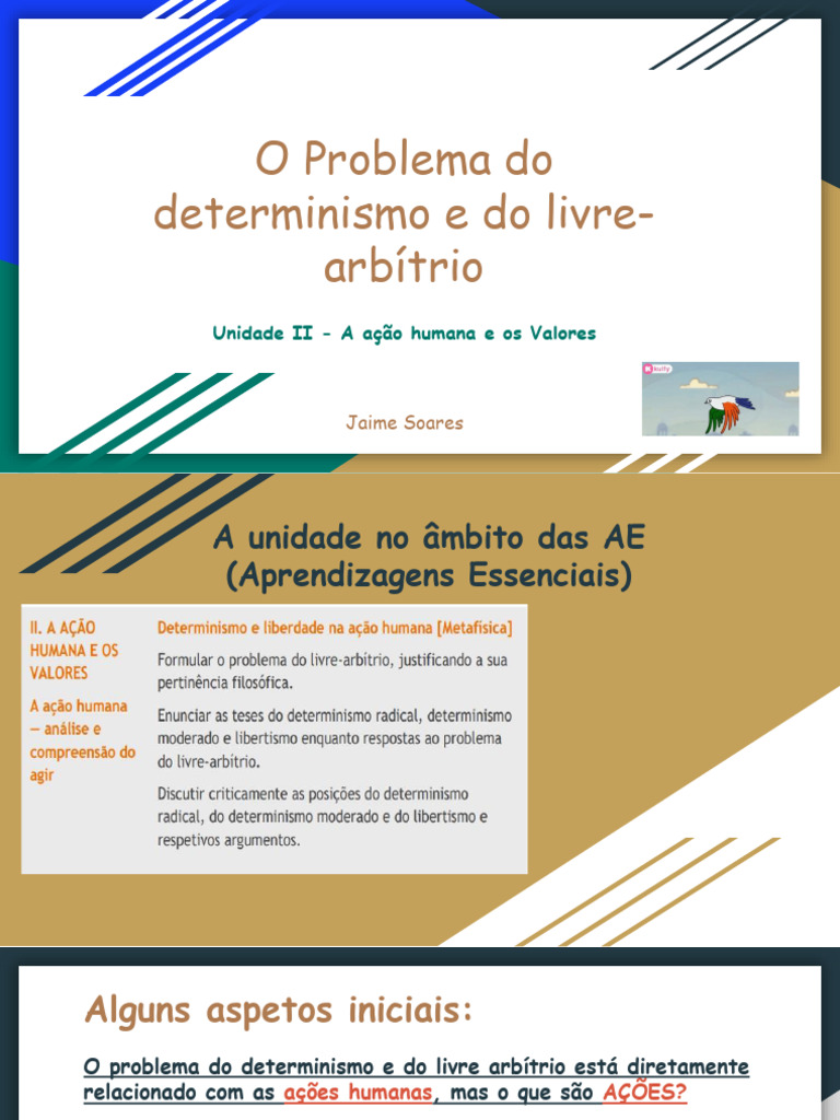 Determinismo e Livre-Arbítrio: Um Conflito Filosófico | PDF | Livre ...