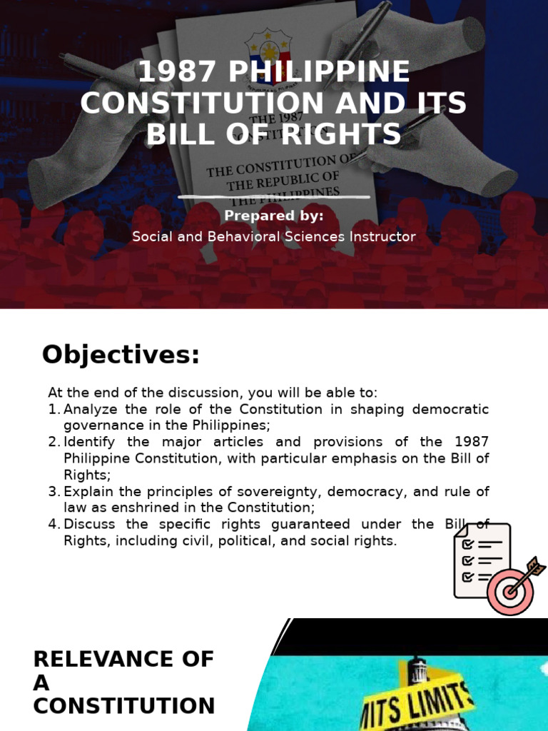 1987 Philippine Constitution Overview | PDF | Ex Post Facto Law ...