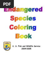 Endangered Species Coloring