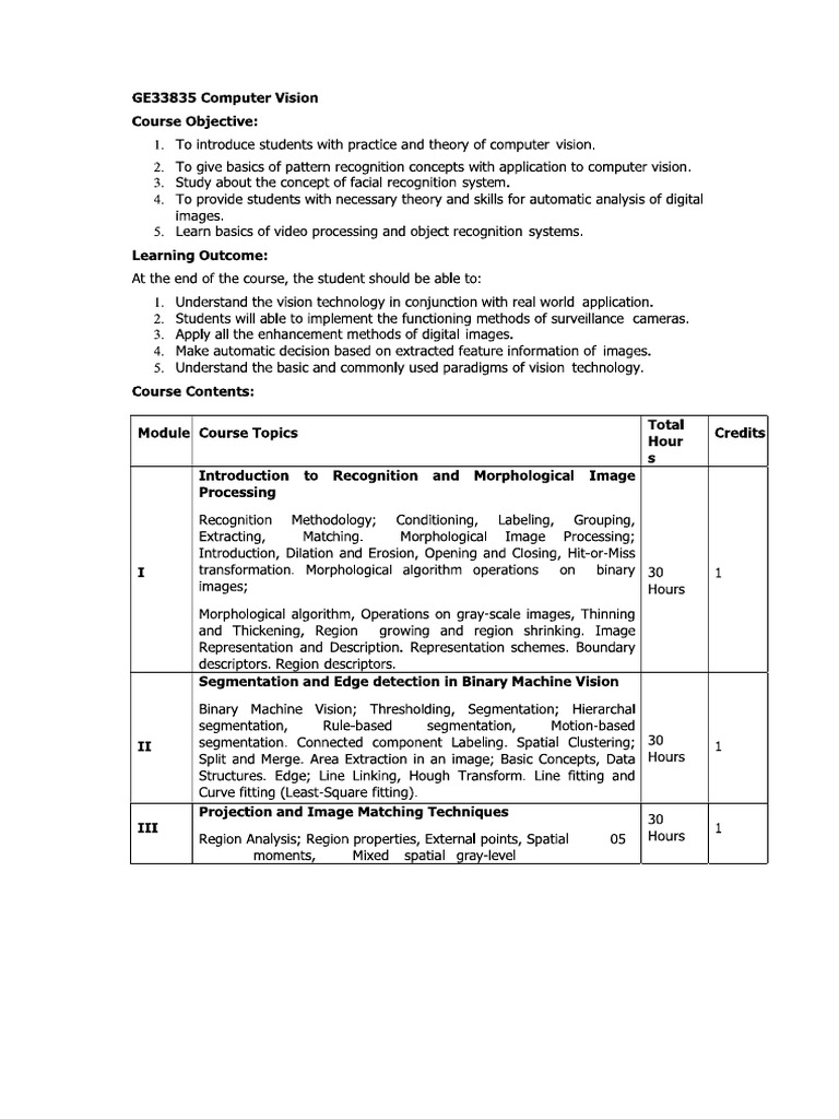 Computer Vision | PDF