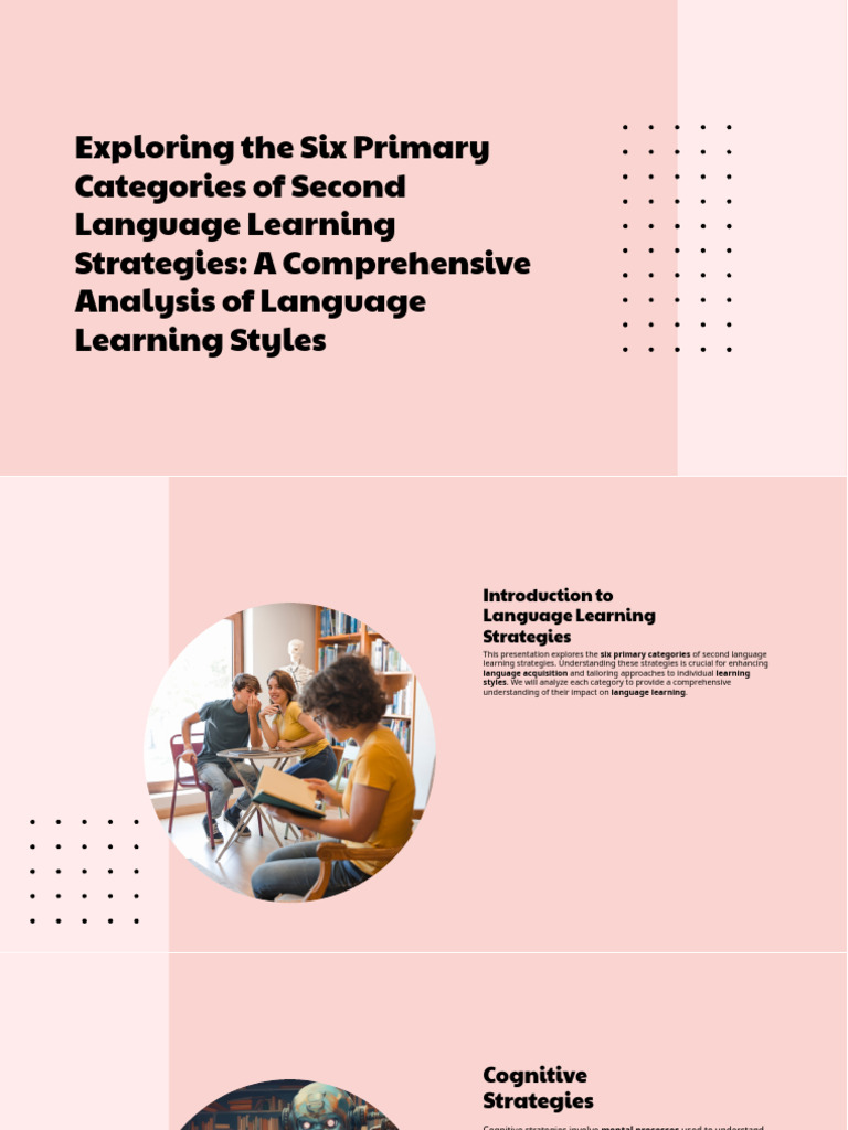 Exploring The Six Primary Categories of Second Language Learning ...