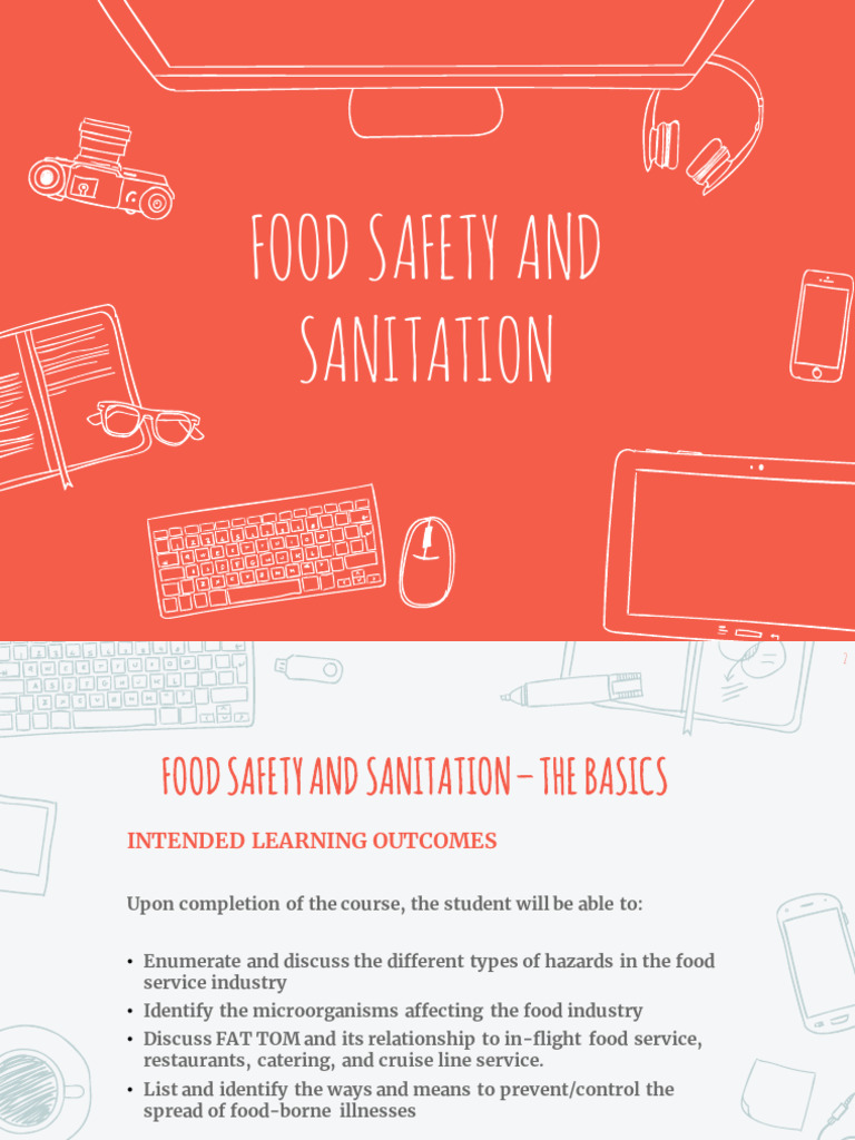Food Safety and Sanitation For Upload | PDF | Bacteria | Foodborne Illness