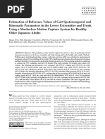 Gait Speed Norms for Ambulation Types | PDF