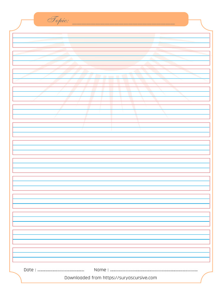 Downloadable Topic Template Form | PDF