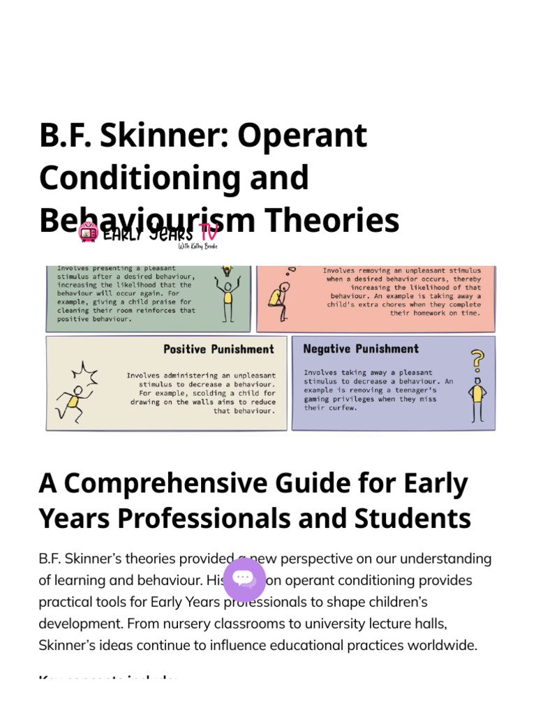 Skinner's Operant Conditioning Guide | PDF | Reinforcement | Learning
