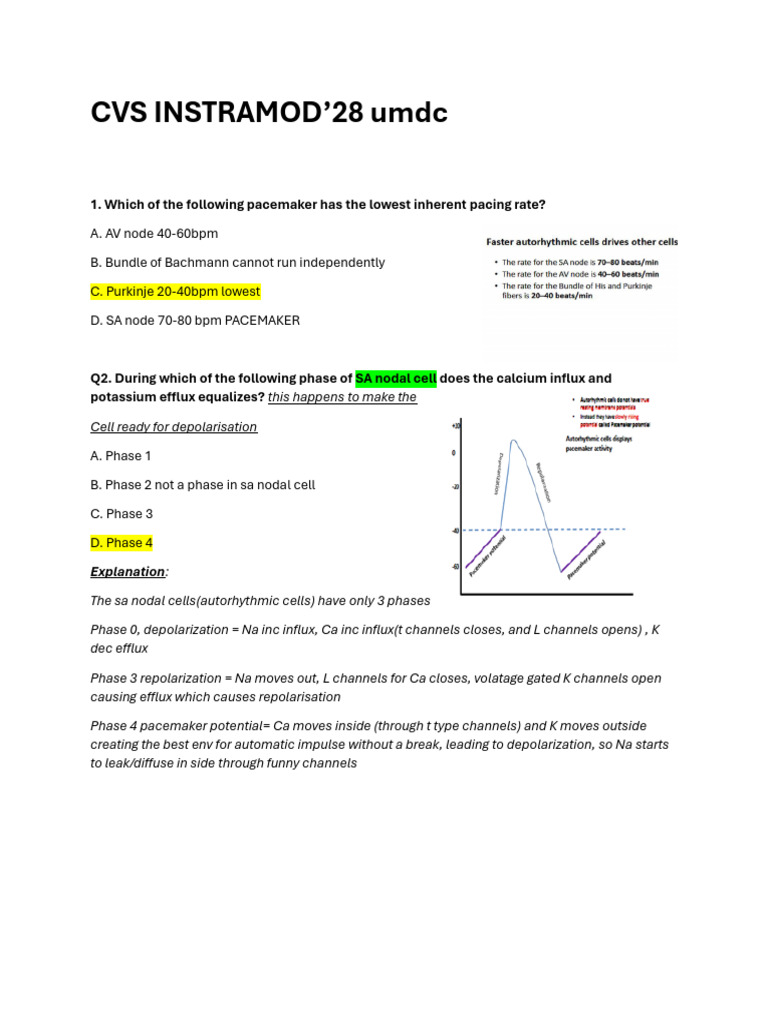 Cvs Intrmod Mcqs Umdc | PDF | Congenital Heart Defect | Heart