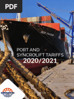 TNPA Tariff Book 2025-2026 | PDF | Tonnage | Cargo