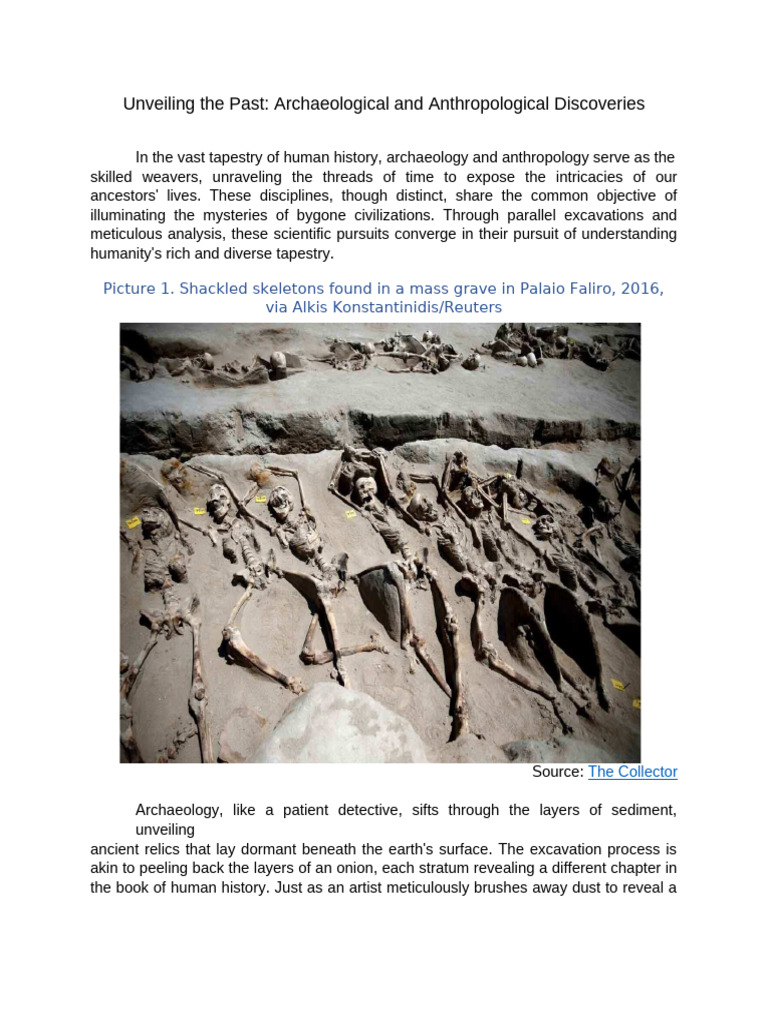Anthropology and Archaeology Insights | PDF | Archaeology | Anthropology