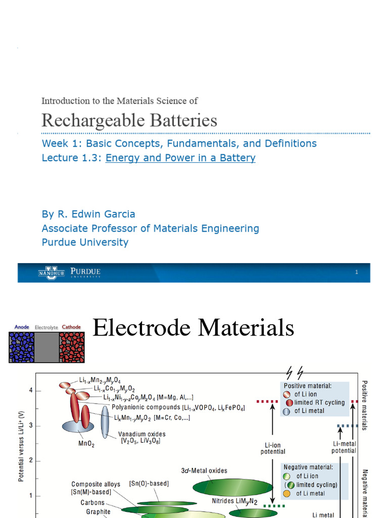 Battery Science Basics for Engineers | PDF | Lithium Ion Battery ...
