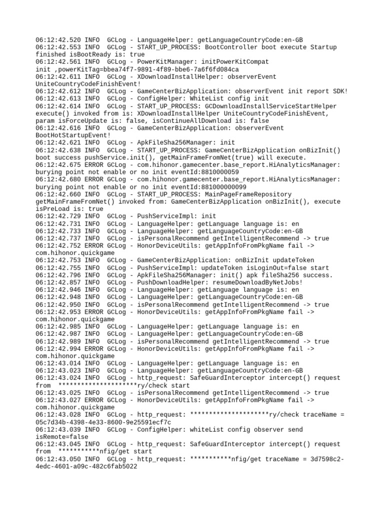 GameCenter Startup Log Analysis | PDF | Internet | Hypertext Transfer ...