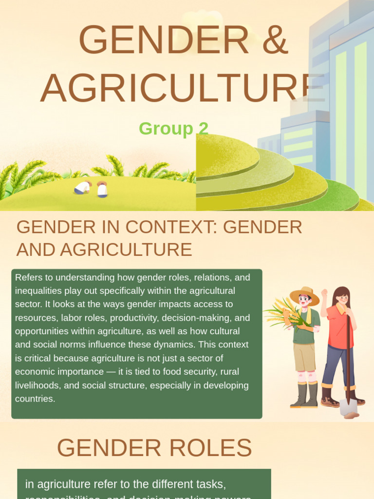 Gender Roles and Equality in Agriculture | PDF | Agriculture | Gender
