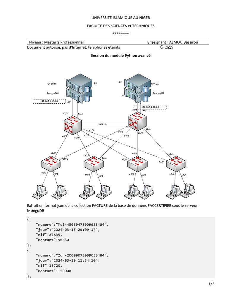Configuration et Réplication de Données Python | PDF | Informatique ...