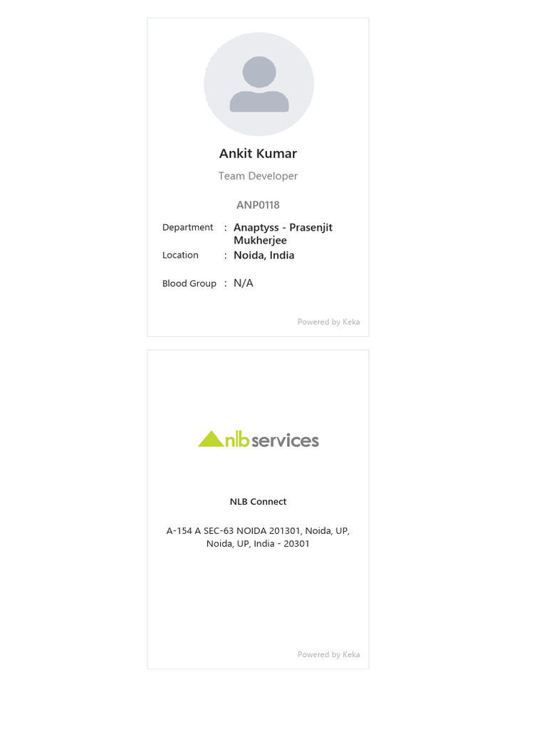 Ankit Kumar - IDCard | PDF