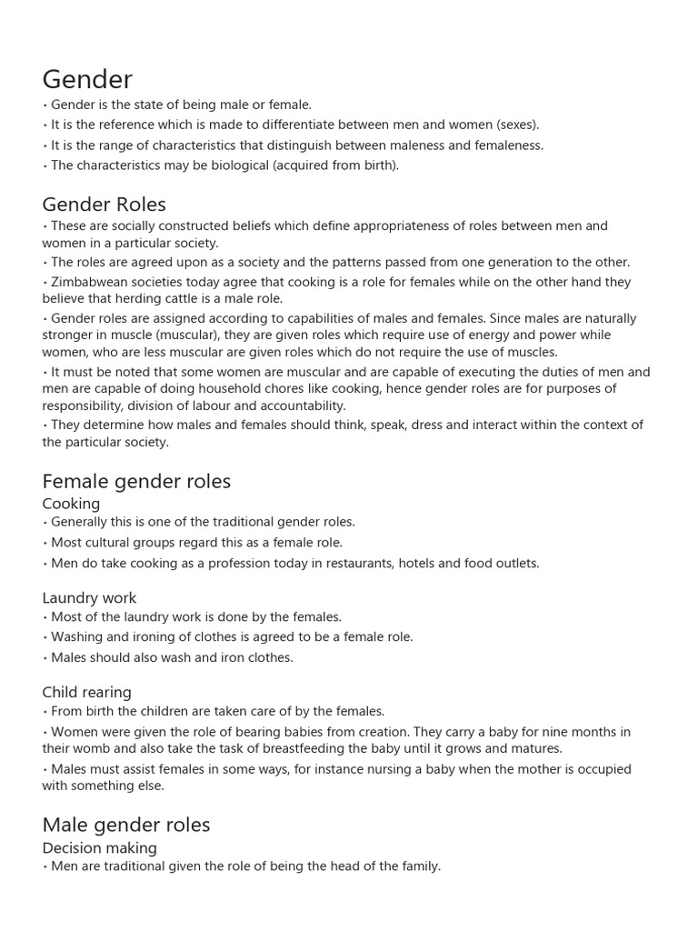 Religion and Gender Roles | PDF | Gender Role | Gender