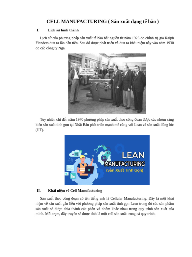Cell Manufacturing | PDF