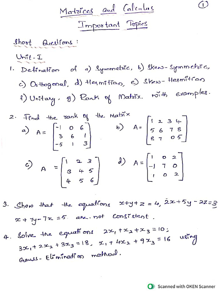 M&C Imp Questions | PDF