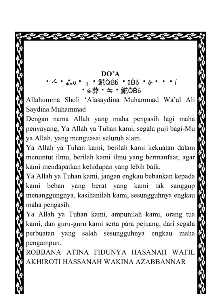 Do A Apel Pagi Pdf
