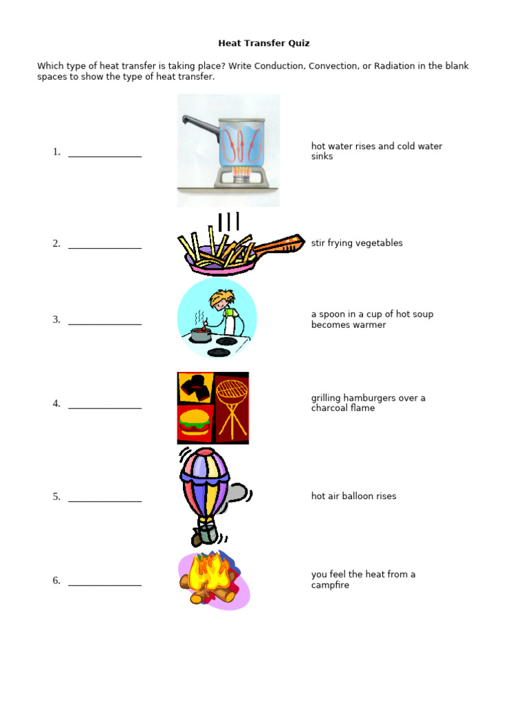Heat Transfer Test Review | PDF | Convection | Grilling