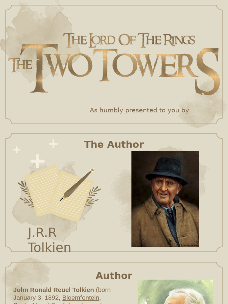 Lotr the two towers pdf j r r tolkien middle earth