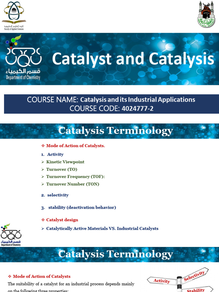 Understanding Catalysis in Industry | PDF | Catalysis | Reaction Rate