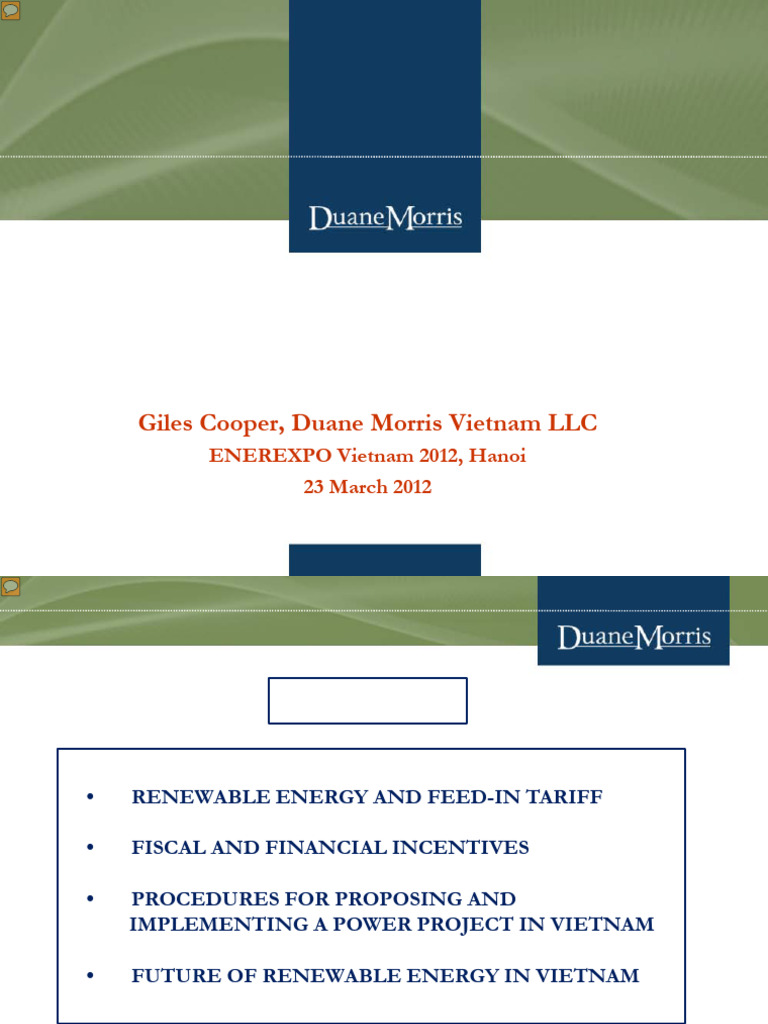 Vietnam Renewable Energy Legal Guide | PDF | Subsidy | Economies