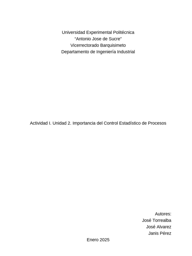 Control Estadístico de Procesos en Ingeniería | PDF | Calidad ...