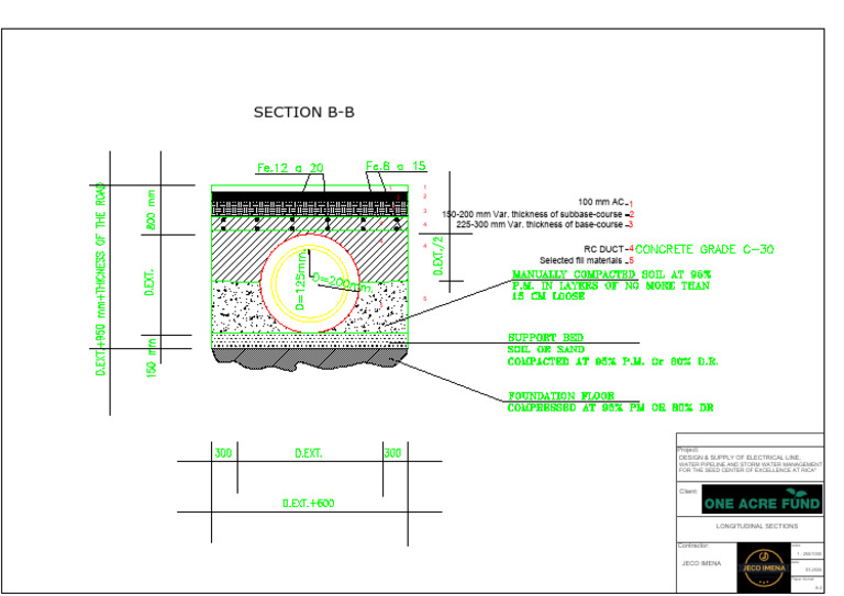Electrical and Water Pipeline Design | PDF