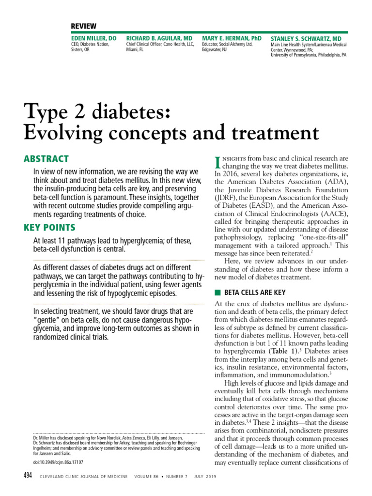 Type 2 diabetes treatment | PDF | Diabetes | Insulin Resistance