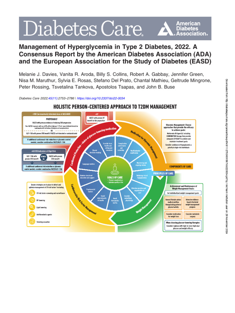 2022 Consensus on Type 2 Diabetes Management | PDF | Intermittent ...