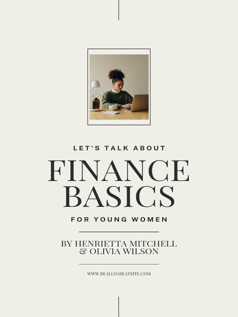 Neutral Minimalist Aesthetic Finance Basics For Women Guide Ebook Cover ...