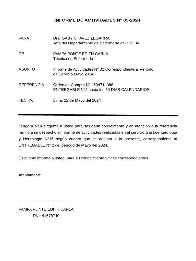 Informe de Actividades Mayo 2024 | PDF