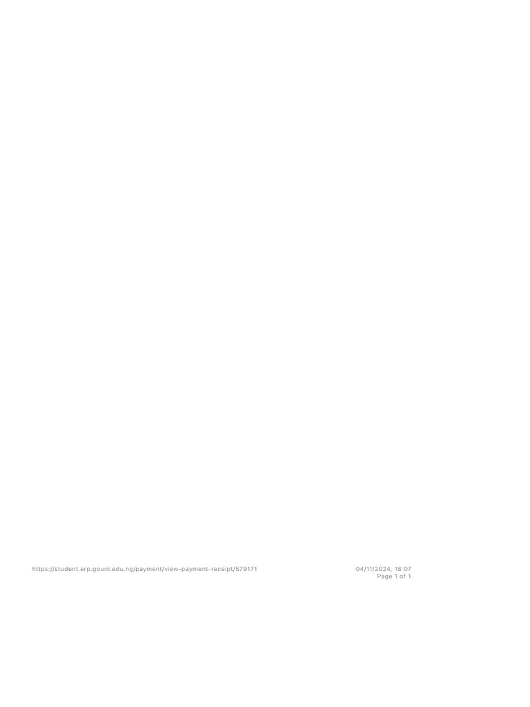 Gouni student dashboard pdf
