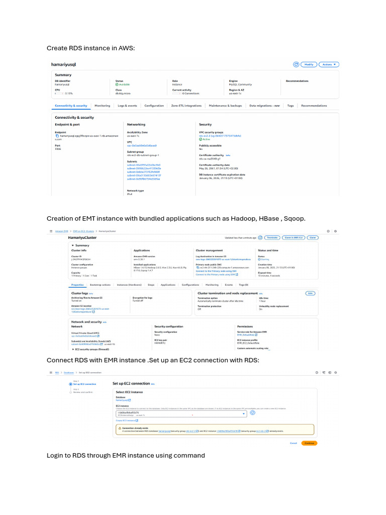 Create RDS Instance in AWS | PDF