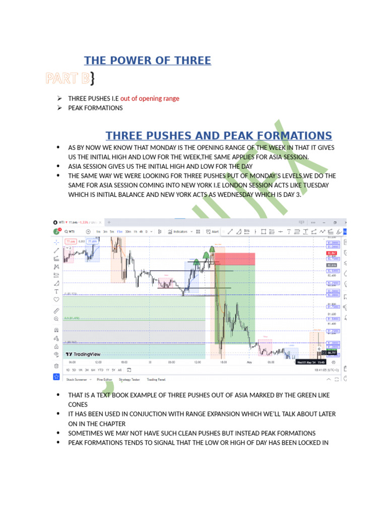 Trading Patterns: Three Pushes | PDF