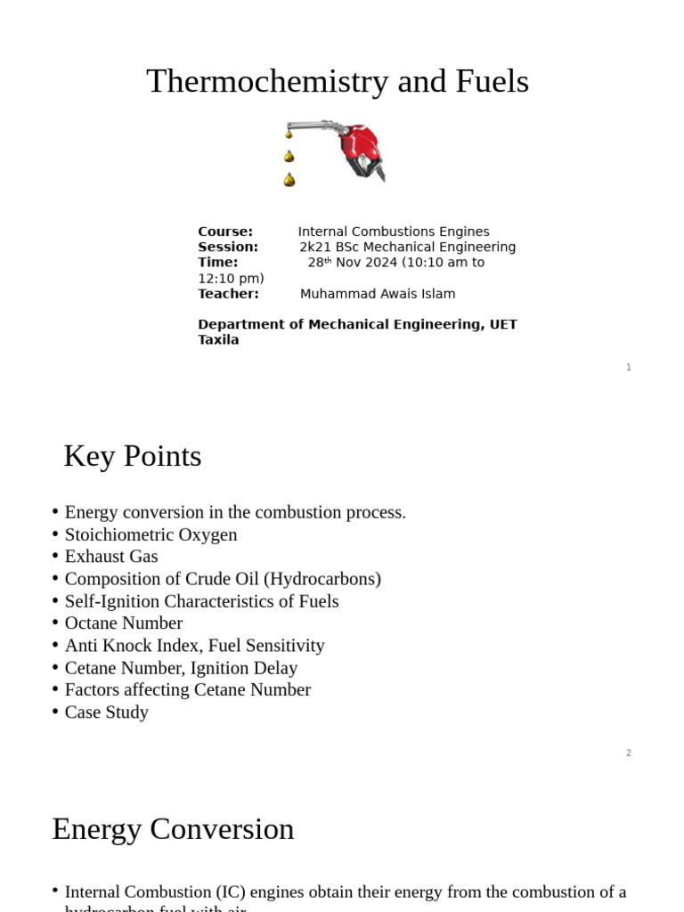 Thermochemistry in Internal Combustion Engines | PDF | Combustion ...