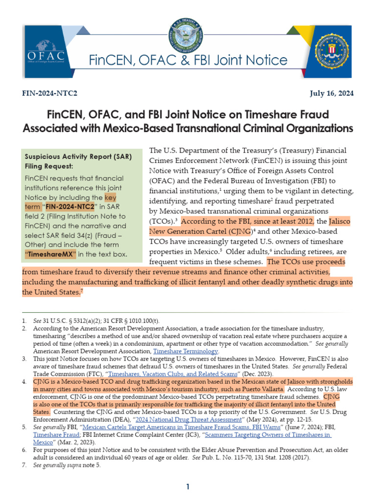 Timeshare Fraud Alert: Mexico TCOs | PDF
