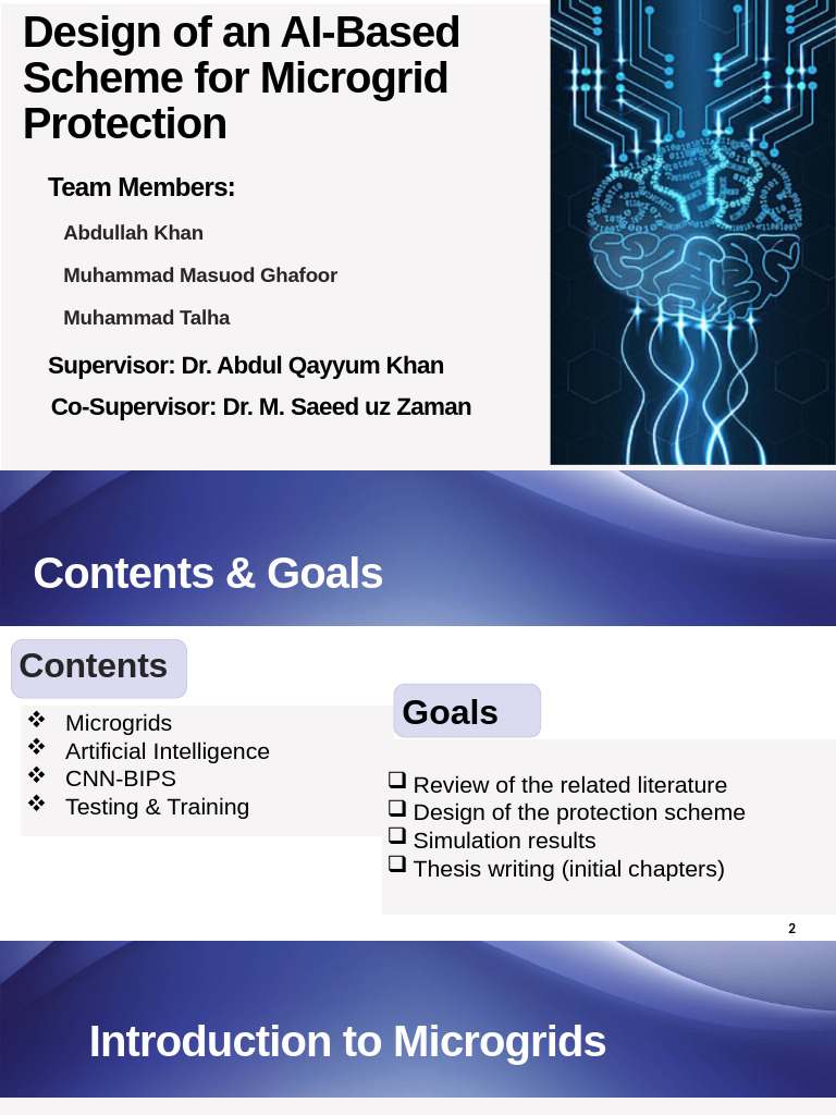 7th Design of An AI Based Scheme For Microgrid Protection FYP | PDF ...