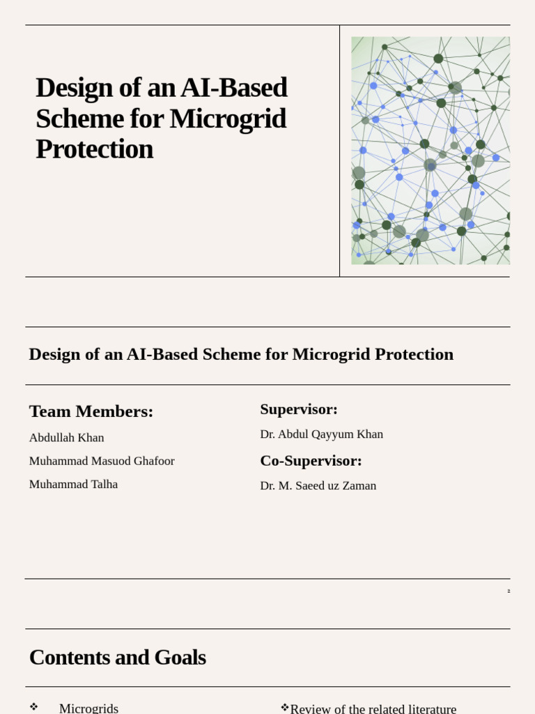 8th-Design of an AI-Based Scheme for Microgrid Protection | PDF ...