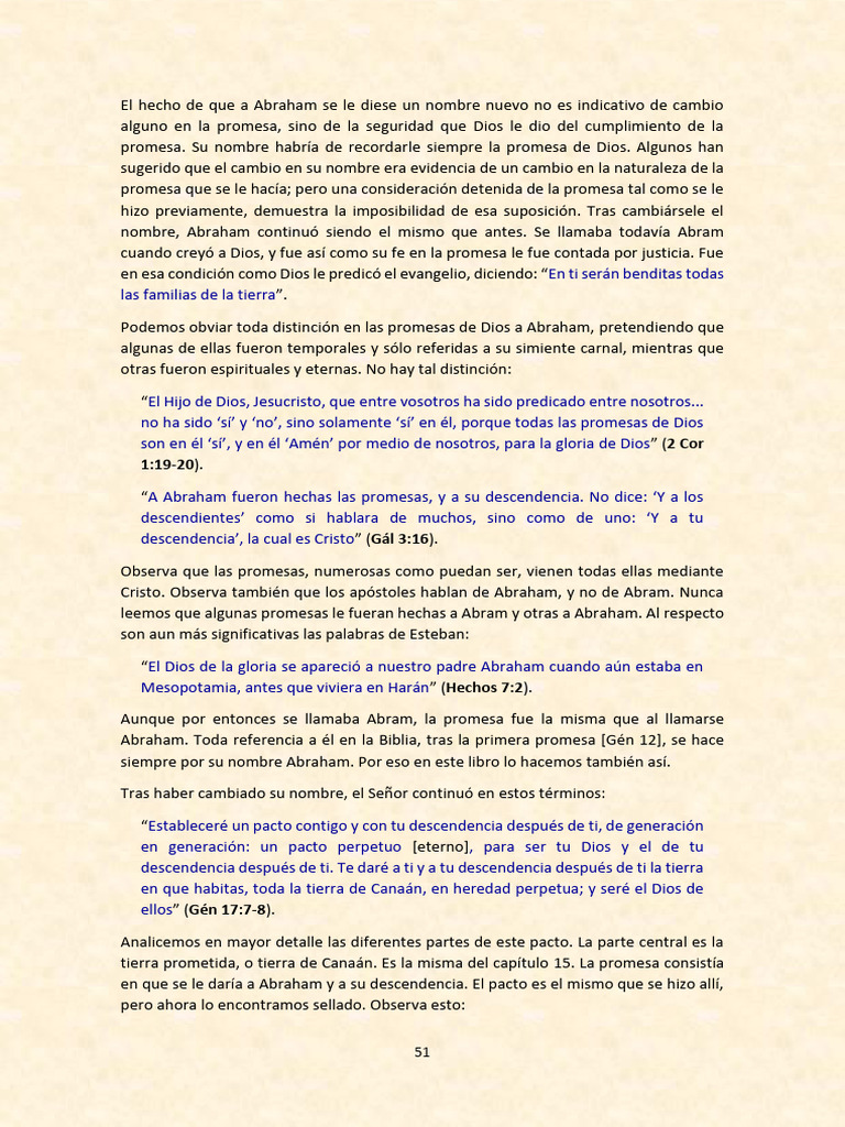 Promesas y Pacto de Abraham en la Fe | PDF | Abrahán | Cristo (título)
