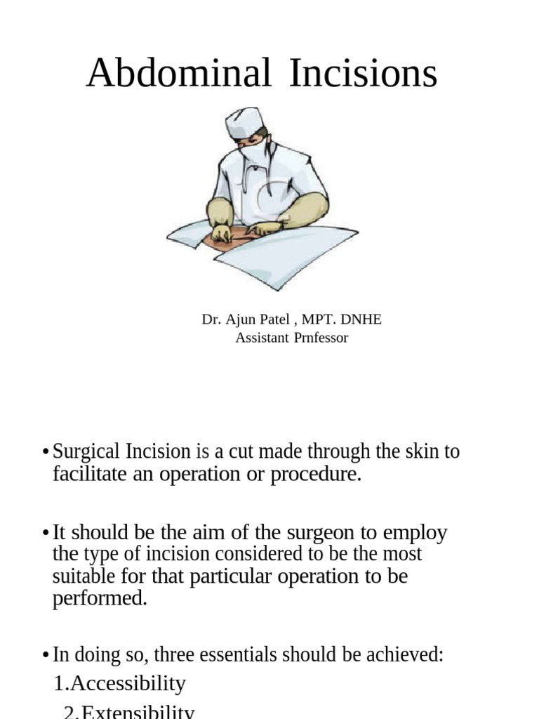 Incizion | PDF | Abdomen | Digestive System