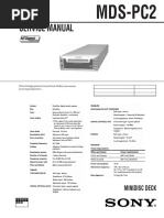 Sony MDS-PC3 Service Manual | PDF | Printed Circuit Board | Soldering