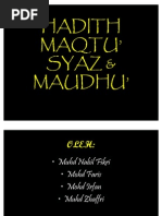 Download HADITH MAQTU SYAZ  MAUDHU by Saniah Omar SN82009189 doc pdf