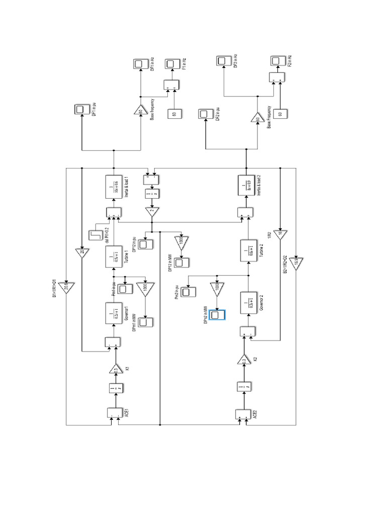 Two-Area Power System Simulation Analysis | PDF