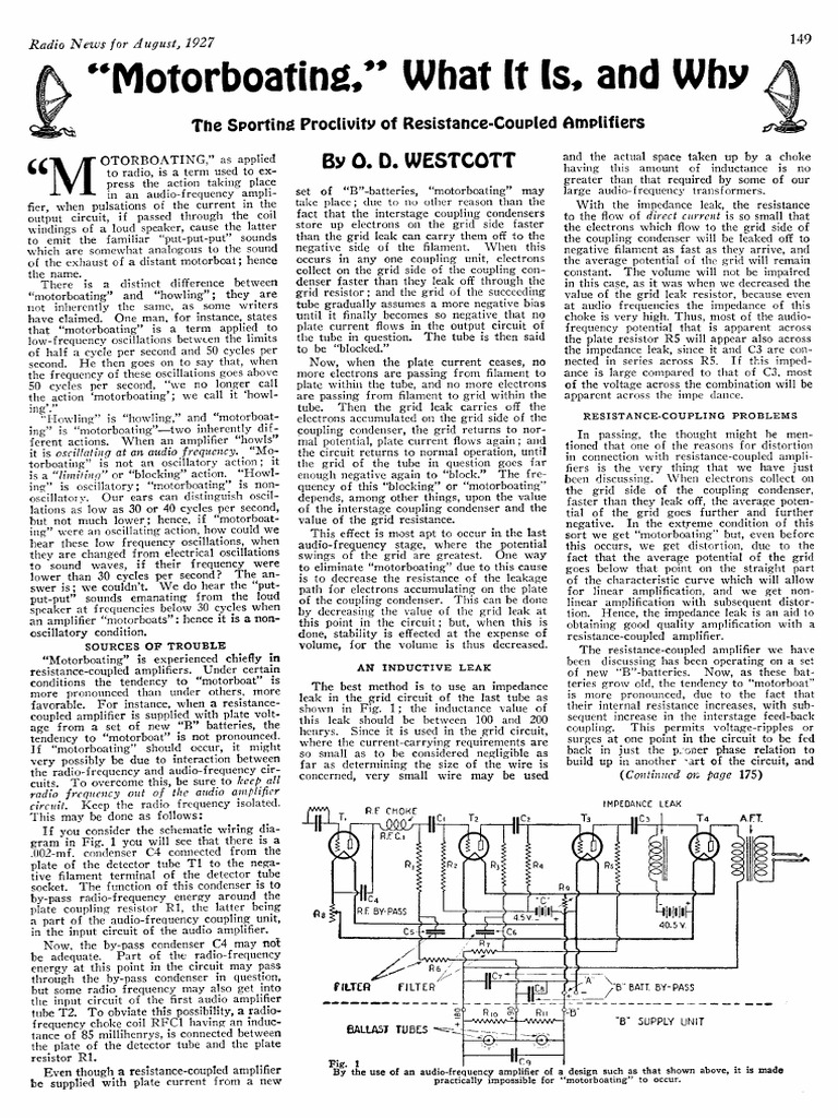 MotorBoating, What It Is and Why - An Article by O.D. Westcott in The ...