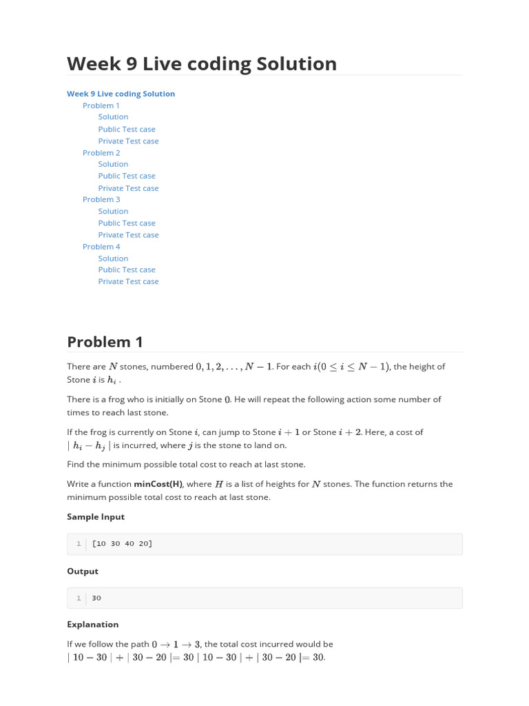 Week 9 Coding Solutions Overview | PDF | Theoretical Computer Science ...